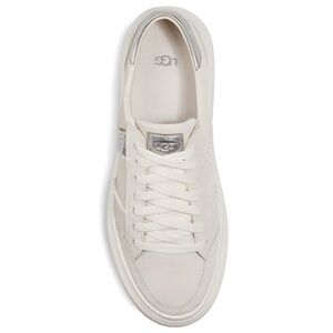 UGG Alameda Lace-up Sneaker In White/ Silver